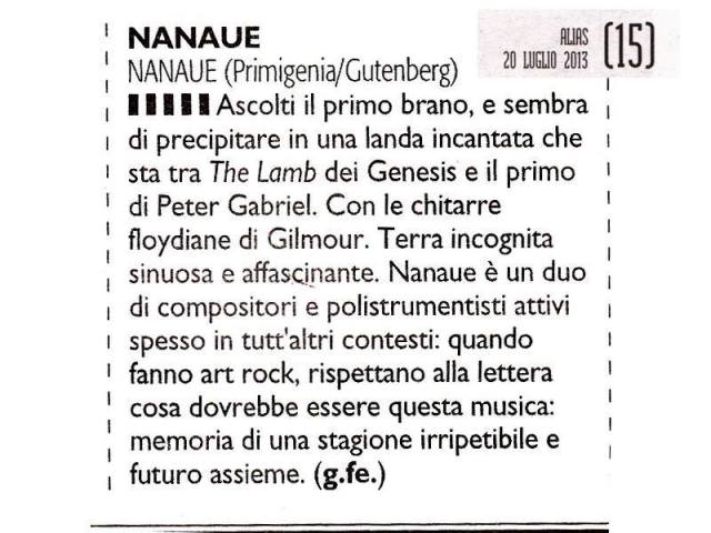 Great reviews from the Italian news!!